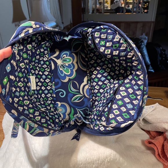 Vera Bradley “Mediterranean” Bowler Bag w/Crossbody Wallet - Picture 13 of 16